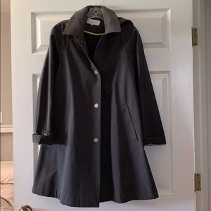 Calvin Klein Small Rain Trench Coat With Hood Grey